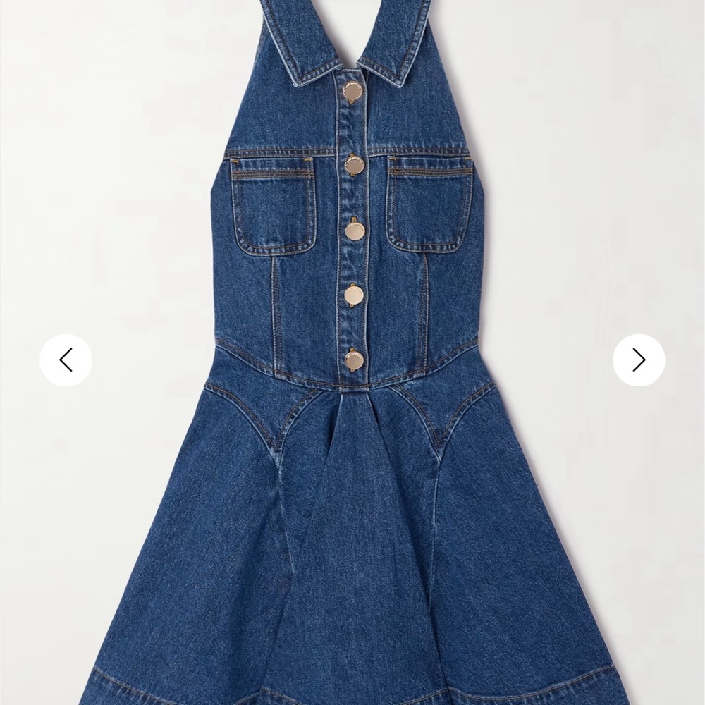 Denim Halter Dress - Picture 3 of 6